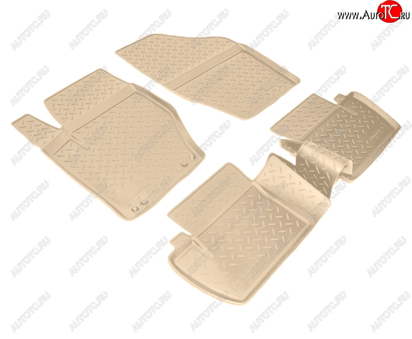 2 759 р. Коврики салона Norplast Unidec  CITROEN C4  B7 (2011-2018) хэтчбэк 5 дв. (Цвет: бежевый)  с доставкой в г. Кемерово