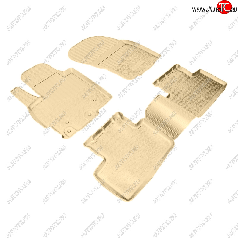 3 089 р. Коврики салона Norplast Unidec Mitsubishi ASX 1-ый рестайлинг (2013-2016) (Цвет: бежевый)  с доставкой в г. Кемерово