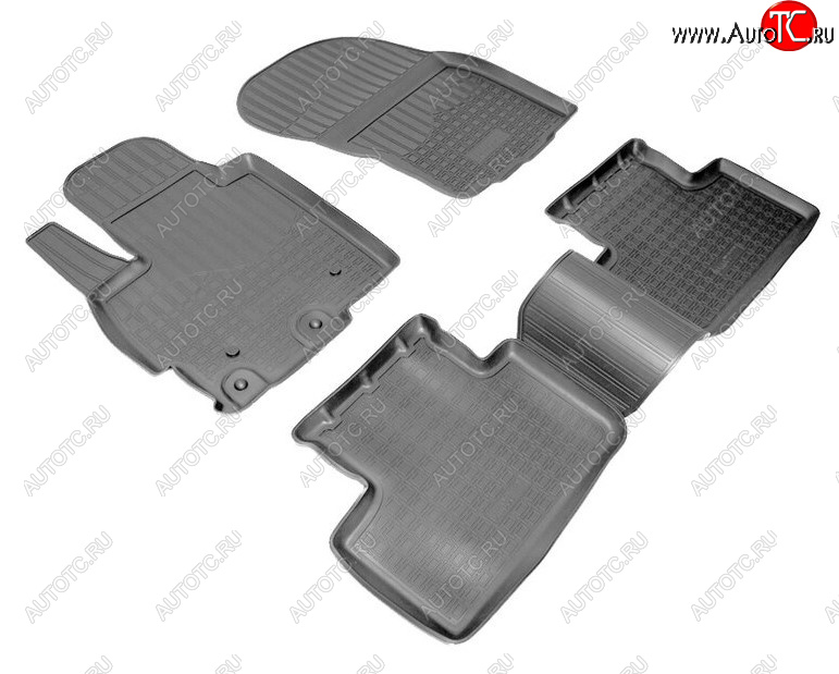 2 399 р. Комплект ковриков в салон Norplast Unidec Mitsubishi ASX 1-ый рестайлинг (2013-2016) (Цвет: черный)  с доставкой в г. Кемерово