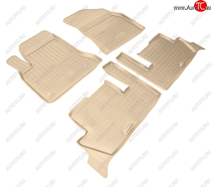 2 759 р. Коврики салона Norplast Unidec  CITROEN C4 picasso  UD (2006-2014) минивэн (Цвет: бежевый)  с доставкой в г. Кемерово