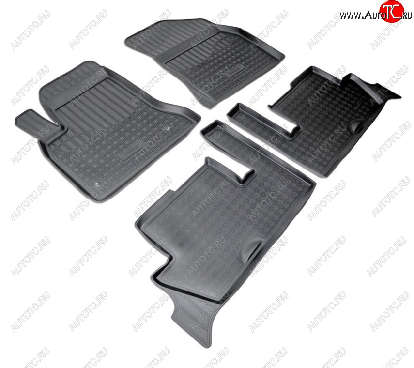 2 279 р. Комплект ковриков в салон Norplast Unidec CITROEN C4 picasso UD минивэн (2006-2014) (Цвет: черный)  с доставкой в г. Кемерово
