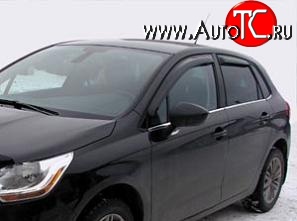 3 199 р. Дефлекторы окон (ветровики) Novline 4 шт CITROEN C4 B7 хэтчбэк 5 дв. (2011-2018)  с доставкой в г. Кемерово