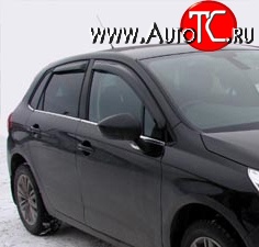 2 114 р. Дефлекторы окон (ветровики) Novline 4 шт.  CITROEN C4 aircross (2012-2017)  с доставкой в г. Кемерово