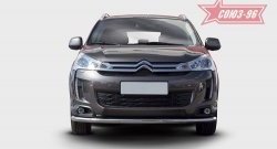 17 639 р. Защита переднего бампера одинарная Souz-96 Premium (d60) CITROEN C4 aircross (2012-2017)  с доставкой в г. Кемерово. Увеличить фотографию 2