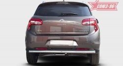 10 520 р. Защита заднего бампера Souz-96 (d60) CITROEN C4 aircross (2012-2017)  с доставкой в г. Кемерово. Увеличить фотографию 2