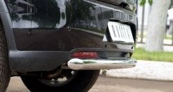 14 799 р. Одинарная защита заднего бампера из трубы диаметром 63 мм SLITKOFF CITROEN C4 aircross (2012-2017)  с доставкой в г. Кемерово. Увеличить фотографию 3