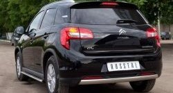12 999 р. Защита заднего бампера (Ø75x42 мм, нержавейка) Russtal CITROEN C4 aircross (2012-2017)  с доставкой в г. Кемерово. Увеличить фотографию 3