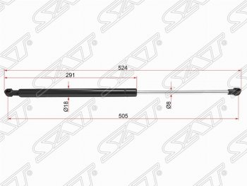 Газовый упор капота SAT CITROEN C5 ( X40,DC,  X40,DE) (2000-2004) лифтбэк дорестайлинг, универсал дорестайлинг
