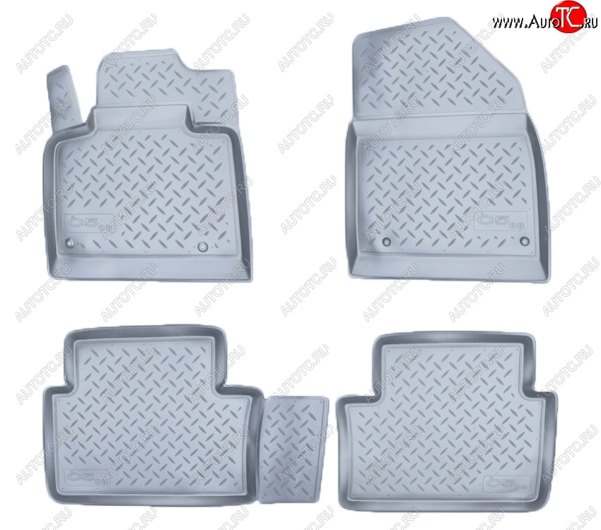 2 759 р. Коврики салона Norplast Unidec  CITROEN C5 ( RD,  RW) (2008-2021) дорестайлинг, седан, доресталийнг, универсал, рестайлинг, седан (Цвет: серый)  с доставкой в г. Кемерово