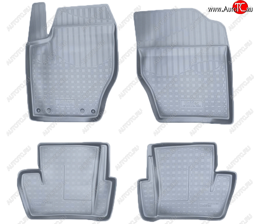 2 759 р. Коврики салона Norplast Unidec  CITROEN DS4  PF1 (2010-2015) дорестайлинг,хэтчбэк 5дв. (Цвет: серый)  с доставкой в г. Кемерово
