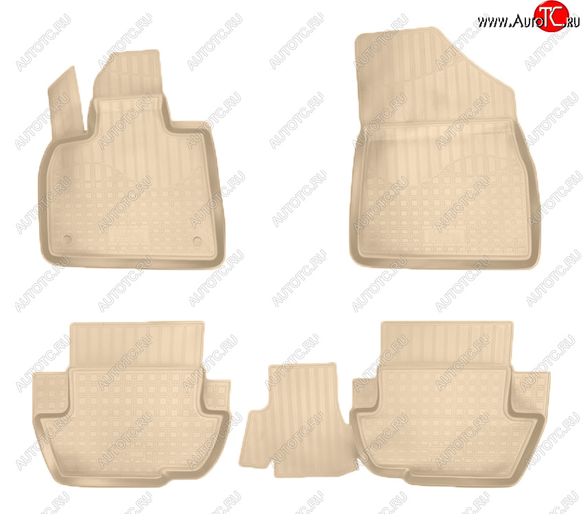 2 759 р. Коврики салона Norplast Unidec  CITROEN DS5  PF2 (2011-2015) хэтчбэк (Цвет: бежевый)  с доставкой в г. Кемерово