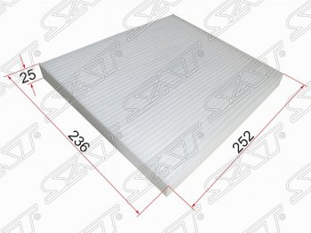 Фильтр салонный SAT (252х236х25 мм) CITROEN Jumper ( 250,  290) (2006-2022), Fiat Ducato ( 250,  290) (2006-2025), Peugeot Boxer ( 250,  290) (2006-2025)