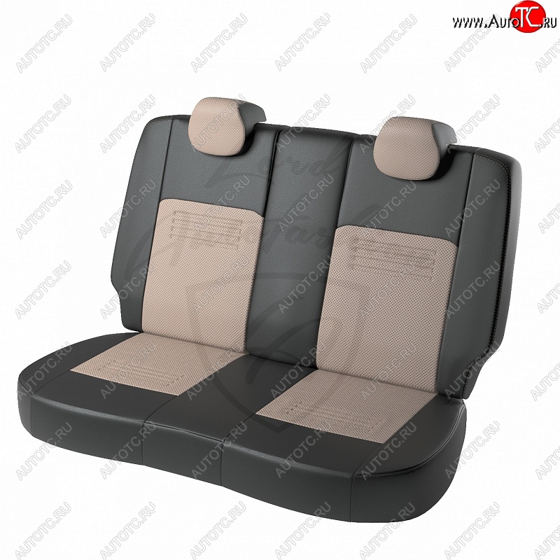 10 849 р. Чехлы для сидений Lord Autofashion Турин (экокожа)  Daewoo Matiz ( M100,  M150) (1998-2016) дорестайлинг, рестайлинг (Чёрный, вставка бежевая)  с доставкой в г. Кемерово