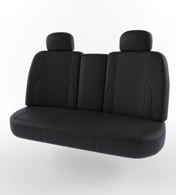 4 389 р. Чехлы для сидений Lord Autofashion Вегас (экокожа) Daewoo Nexia рестайлинг (2008-2015) (Черный, вставка черная)  с доставкой в г. Кемерово. Увеличить фотографию 2