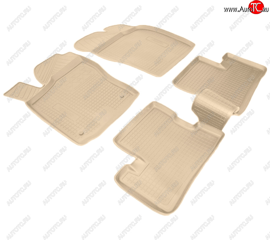 2 599 р. Коврики салона Norplast Unidec  Daewoo Nexia  рестайлинг (2008-2015) (Цвет: бежевый)  с доставкой в г. Кемерово