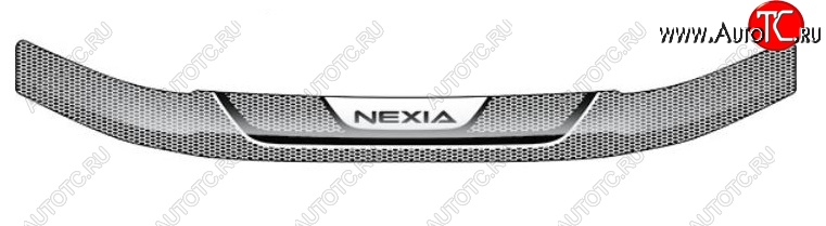 2 199 р. Дефлектор капота CA-Plastiс  Daewoo Nexia  дорестайлинг (1995-2008) (Серия Art серебро)  с доставкой в г. Кемерово