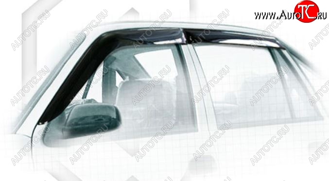 2 799 р. Дефлектора окон CA-Plastiс Daewoo Nexia дорестайлинг (1995-2008) (Classic полупрозрачный, Без хром.молдинга)  с доставкой в г. Кемерово