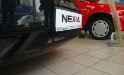 1 339 р. Сетка на бампер Russtal (черная) Daewoo Nexia рестайлинг (2008-2015)  с доставкой в г. Кемерово. Увеличить фотографию 2