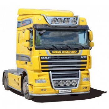 Защита порогов (410-460) ТехноСфера (Техно Сфера) (Сталь с покрытием, d51 mm) DAF XF  105 (2005-2013)