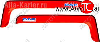 2 199 р. Дефлектора окон REIN  DAF XF  95 (2002-2006) (Красный)  с доставкой в г. Кемерово