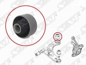 Сайлентблок переднего рычага SAT (задний вертикальный) Daihatsu Boon M300 хэтчбэк 5 дв. дорестайлинг (2004-2006)