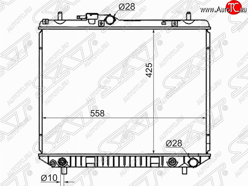 7 799 р. Радиатор двигателя SAT (пластинчатый, МКПП/АКПП) Daihatsu Terios J100 дорестайлинг (1997-2000)  с доставкой в г. Кемерово