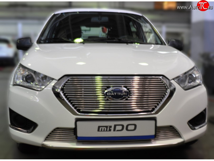 3 399 р. Декоративная вставка воздухозаборника Berkut Datsun mi-DO хэтчбэк (2014-2021)  с доставкой в г. Кемерово