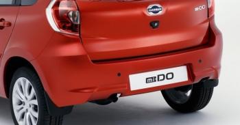 7 849 р. Бампер задний DATSUN Datsun mi-DO хэтчбэк (2014-2021) (Неокрашенный с отверстием под парктроник)  с доставкой в г. Кемерово. Увеличить фотографию 1