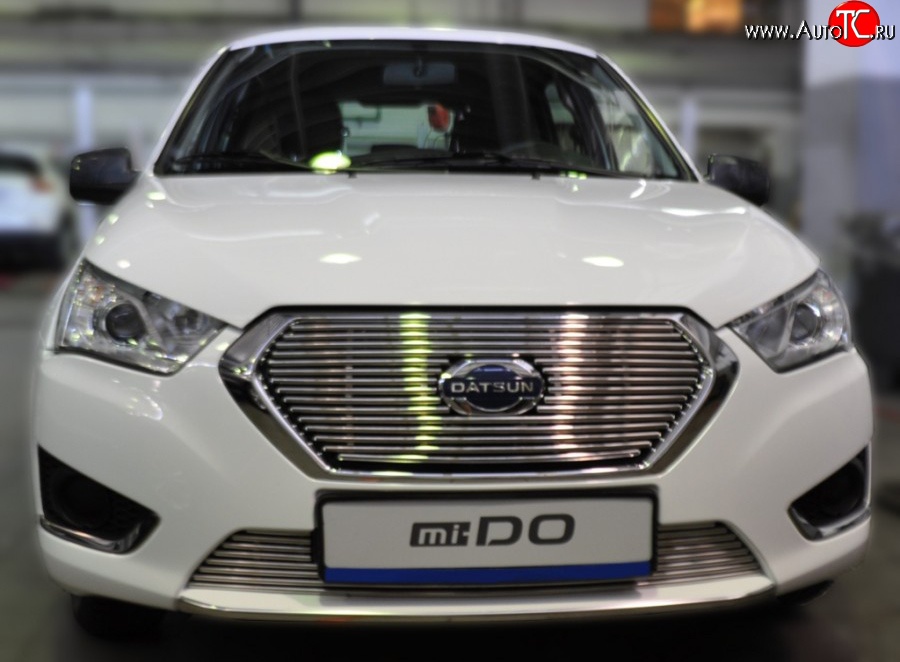5 499 р. Декоративная вставка решетки радиатора Berkut Datsun mi-DO хэтчбэк (2014-2021)  с доставкой в г. Кемерово