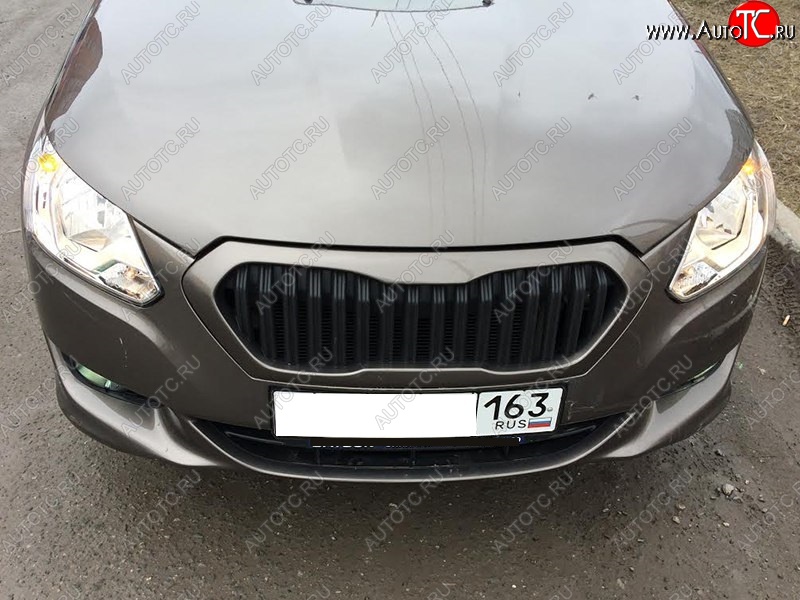 3 699 р. Решётка радиатора K2  Datsun on-DO (2014-2019) седан дорестайлинг (Неокрашенная)  с доставкой в г. Кемерово