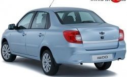 5 199 р. Бампер задний Стандартный  Datsun on-DO (2014-2021) седан дорестайлинг, седан рестайлинг (Неокрашенный без парктроника)  с доставкой в г. Кемерово. Увеличить фотографию 2