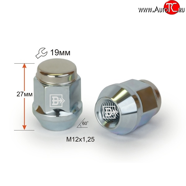 191 р. Колёсная гайка Вектор M12 1.25    с доставкой в г. Кемерово