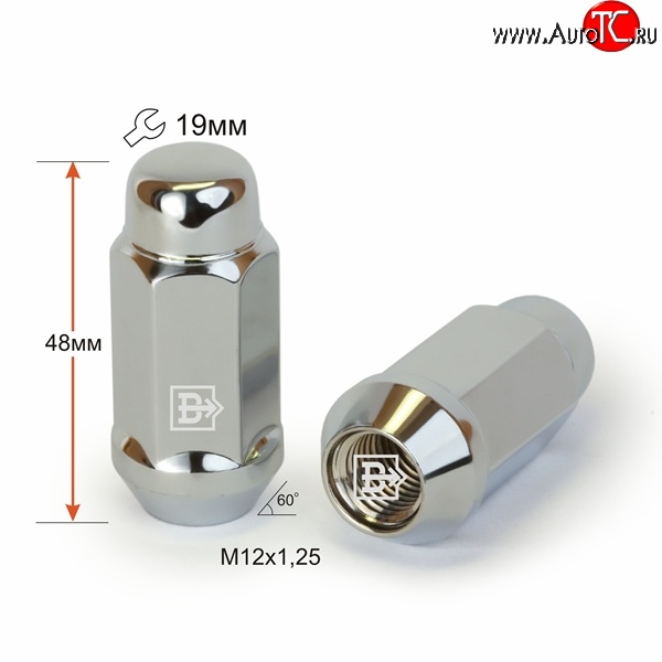 169 р. Колёсная гайка Вектор M12 1.25    с доставкой в г. Кемерово