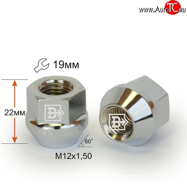 47 р. Колёсная гайка Вектор M12 1.5    с доставкой в г. Кемерово