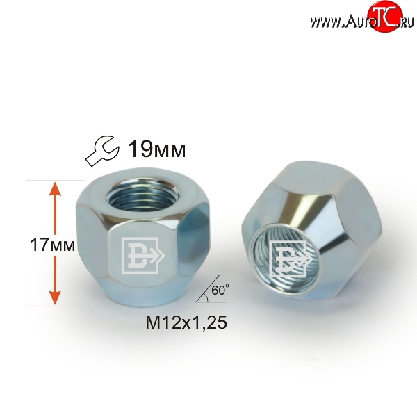 19 р. Колёсная гайка Вектор M12 1.25    с доставкой в г. Кемерово
