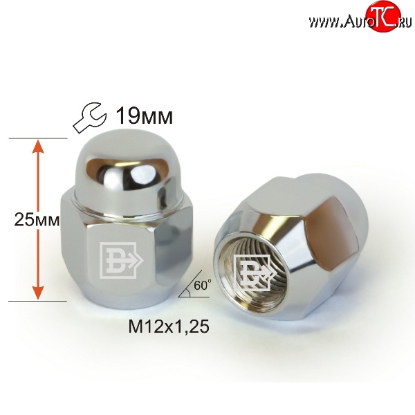 59 р. Колёсная гайка Вектор M12 1.25    с доставкой в г. Кемерово