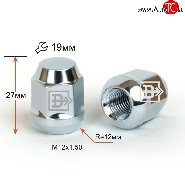 73 р. Колёсная гайка Вектор M12 1.5    с доставкой в г. Кемерово