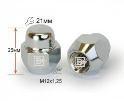Колёсная гайка Вектор M12 1.25 
