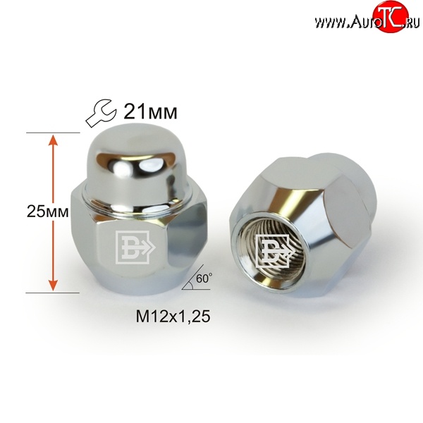 59 р. Колёсная гайка Вектор M12 1.25    с доставкой в г. Кемерово