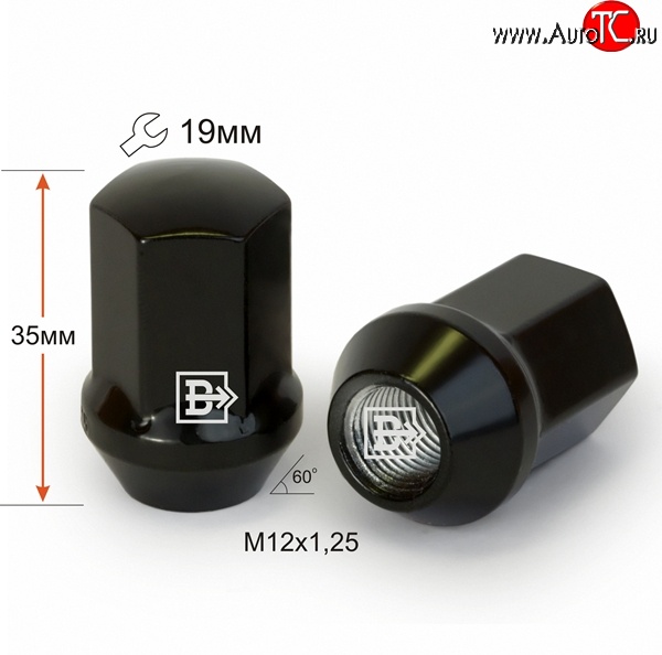119 р. Колёсная гайка Вектор M12 1.25    с доставкой в г. Кемерово