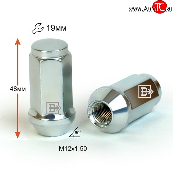 219 р. Колёсная гайка Вектор M12 1.5    с доставкой в г. Кемерово