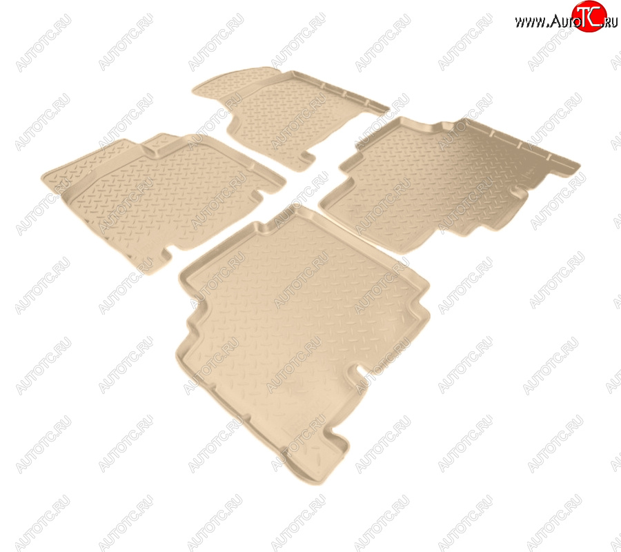 3 599 р. Коврики салона Norplast Unidec (Grand, 5 мест)  Dodge Caravan (2000-2007) (Цвет: бежевый)  с доставкой в г. Кемерово