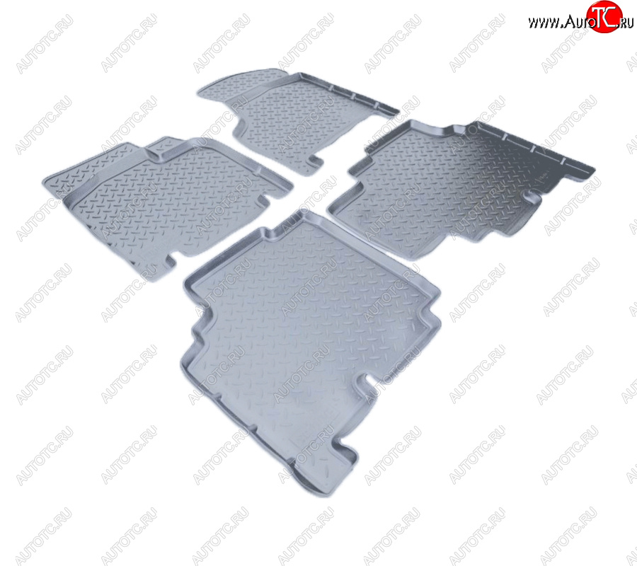 3 599 р. Коврики салона Norplast Unidec (Grand, 5 мест)  Dodge Caravan (2000-2007) (Цвет: серый)  с доставкой в г. Кемерово