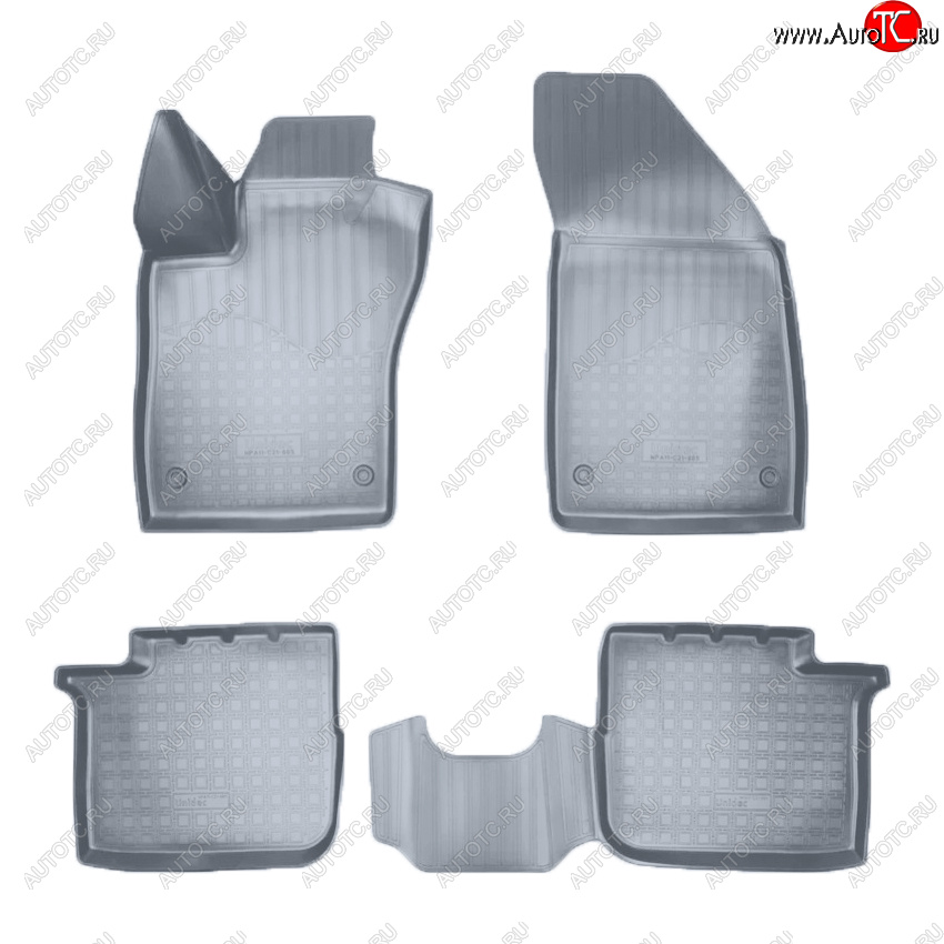 2 759 р. Коврики салона Norplast Unidec  Dodge Neon  FCA (2016-2020), Fiat Tipo ( 356,  357) (2015-2021) (Цвет: серый)  с доставкой в г. Кемерово