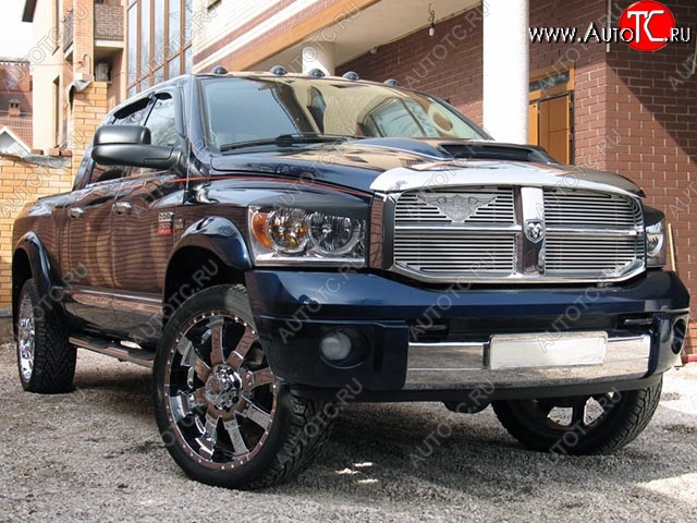 14 699 р. Накладки на колёсные арки FACTORY STYLE Dodge Ram DR, DH (2001-2008) (Неокрашенные)  с доставкой в г. Кемерово