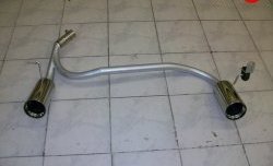 5 499 р. Разводка глушителя на две стороны (раздвоенный выхлоп) Sport Ford Focus 2 хэтчбэк 3 дв. дорестайлинг (2004-2007) (Без насадок)  с доставкой в г. Кемерово. Увеличить фотографию 4