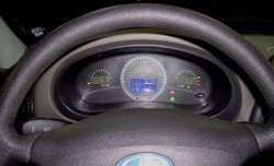 9 699 р. Приборная панель Flash 2  Лада Калина ( 1118,  1117,  1119) - Приора ( 2170,  2171,  2172,  21728) (Зелёная индикация)  с доставкой в г. Кемерово. Увеличить фотографию 3