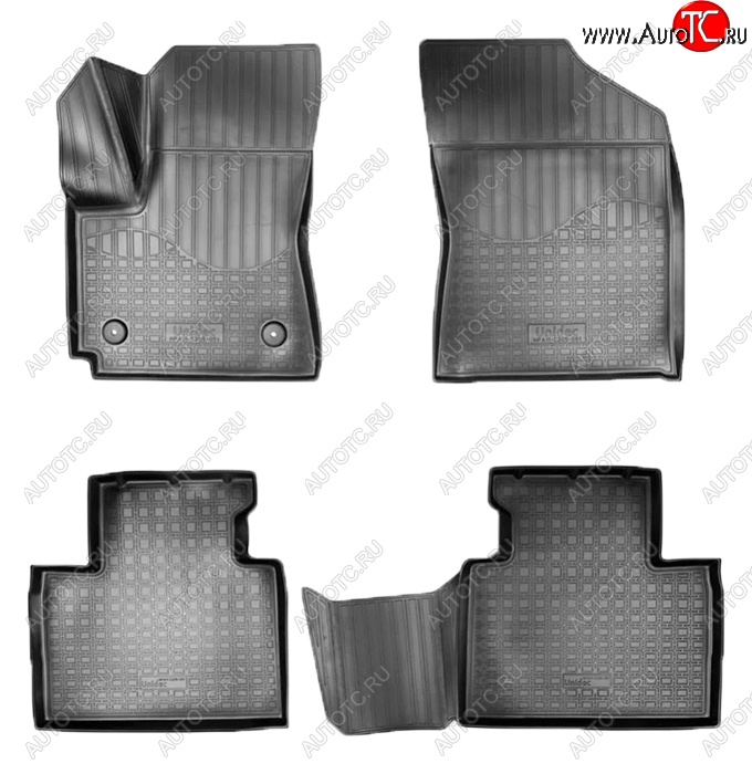 3 089 р. Коврики салонные Noplast (3D) FAW Besturn X40 D181 (2016-2022) (Черные)  с доставкой в г. Кемерово