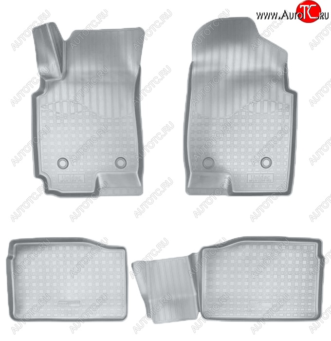 2 899 р. Коврики салонные Noplast (3D)  FAW Besturn X80 (2014-2021) дорестайлинг, рестайлинг (Серые)  с доставкой в г. Кемерово