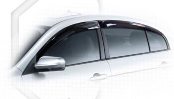 2 969 р. Дефлектора окон CA-Plastic  FAW Besturn B50 (2012-2017) рестайлинг (Classic полупрозрачный)  с доставкой в г. Кемерово. Увеличить фотографию 1
